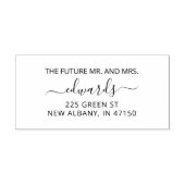 エレガントな結婚式差出人住所未来のミスターとミセス ラバースタンプ (インプリント)