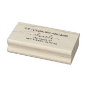 エレガントな結婚式差出人住所未来のミスターとミセス ラバースタンプ (スタンプ)