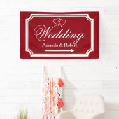 エレガントな結婚式披露宴の方向幕 横断幕 (インサイチュ)