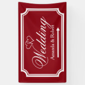 エレガントな結婚式披露宴の方向幕 横断幕 (縦)