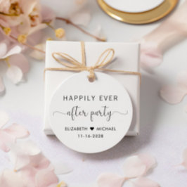 エレガントな結婚式披露宴後パーティーありがとう フェイバータグ