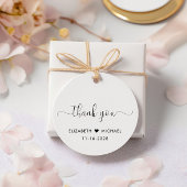 エレガントな結婚式披露宴後パーティーありがとう フェイバータグ