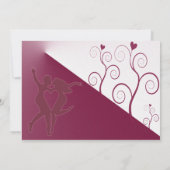 エレガントな結婚式招待引用文カード 招待状 (裏面)