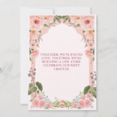 エレガントな結婚式招待状：あなたの完璧な日のスター 招待状 (裏面)