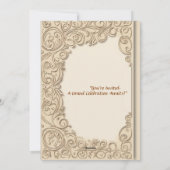 "エレガントな結婚式招待状 – 永遠の愛" シーズンカード (裏面)