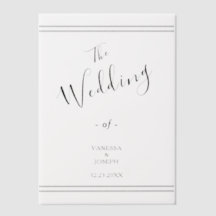 エレガントな結婚式新郎新婦のストライプ