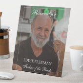 エレガントな結婚式追悼椅子ヴィネット写真 台座サイン (インサイチュ)