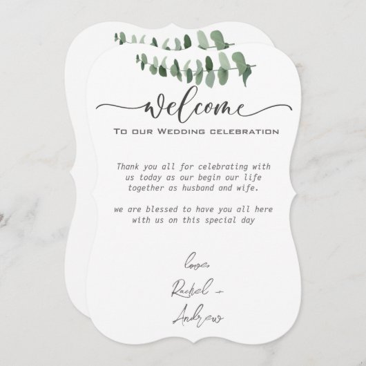 エレガントな結婚式 (正面/裏面)