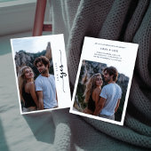 エレガントな結婚式2写真彼女はYes婚約 招待状