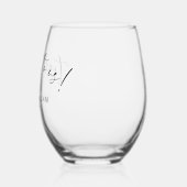 エレガントな結婚式 ステムなしワイングラス (左)