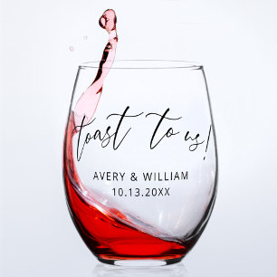 エレガントな結婚式 ステムなしワイングラス