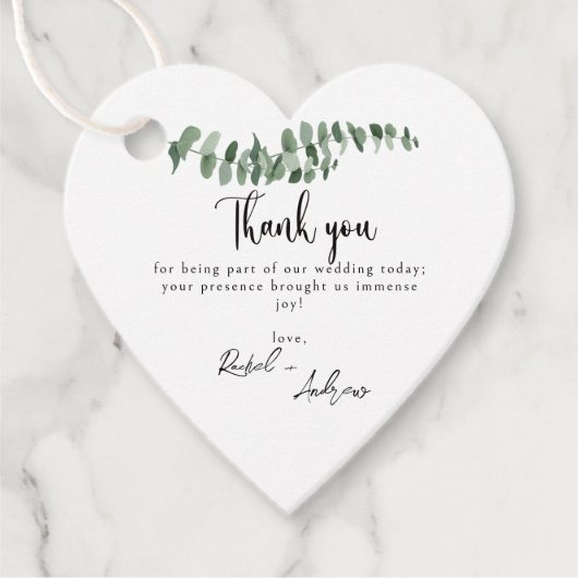 エレガントな結婚式 フェイバータグ (正面)