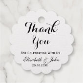 エレガントな結婚式 フェイバータグ (裏面)