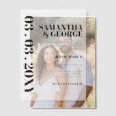 エレガントな結婚式 ベラム紙招待状 (オフセット (カップル))