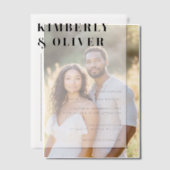 エレガントな結婚式 ベラム紙招待状 (オフセット (カップル))