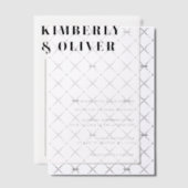 エレガントな結婚式 ベラム紙招待状 (オフセット (招待状))