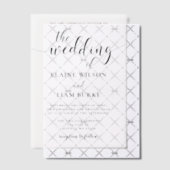 エレガントな結婚式 ベラム紙招待状 (オフセット (招待状))