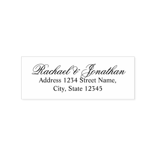 エレガントな結婚式 ラバースタンプ (インプリント)