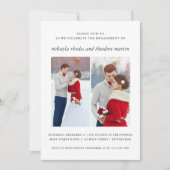 エレガントな結婚式・婚約写真招待状 招待状 (正面)