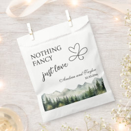 エレガントな結婚式 Nothing Fancy Just Love フェイバーバッグ