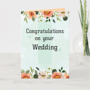 エレガントな結婚祝いカード カード