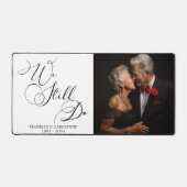 エレガントな結婚記念日の誓いの更新 デスクマット (正面)