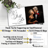 エレガントな結婚記念日の誓いの更新 デスクマット