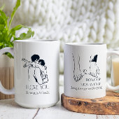 エレガントな結婚記念日バレンタインデーの愛 コーヒーマグカップ