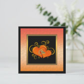 エレガントな結婚記念日パーティーの招待状 招待状 (スタンド正面)