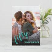 エレガントな結婚記念日招待状 招待状 (スタンド正面)