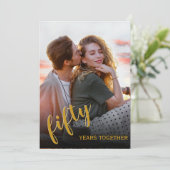 エレガントな結婚記念日招待状 招待状 (スタンド正面)