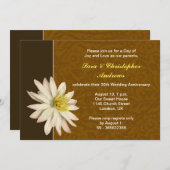 エレガントな結婚記念日招待状 招待状 (正面/裏面)