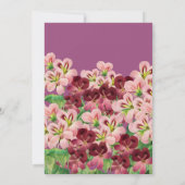 エレガントな結婚記念日招待状 招待状 (裏面)