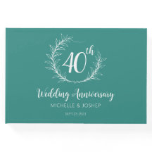 エレガントな結婚記念日 ゲストブック