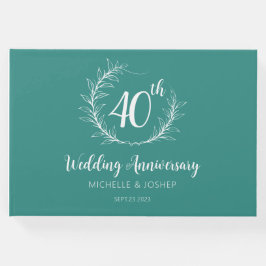 エレガントな結婚記念日 ゲストブック