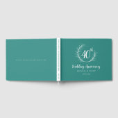 エレガントな結婚記念日 ゲストブック (全面)