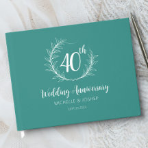 エレガントな結婚記念日 ゲストブック