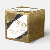 エレガントな結婚50周年記念品ボックス フェイバーボックス (裏面サイド)