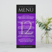 エレガントな絹の12周年結婚記念日祝賀 メニュー (スタンド正面)