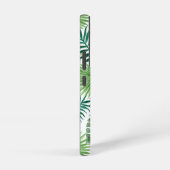 エレガントな緑の植物のヤシの葉のモノグラム SAMSUNG GALAXYケース (右側面)