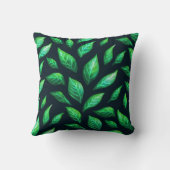 エレガントな緑は植物の愛お母さんを残します クッション (裏面)