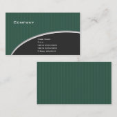 エレガントな緑V.2 名刺 (正面/裏面)