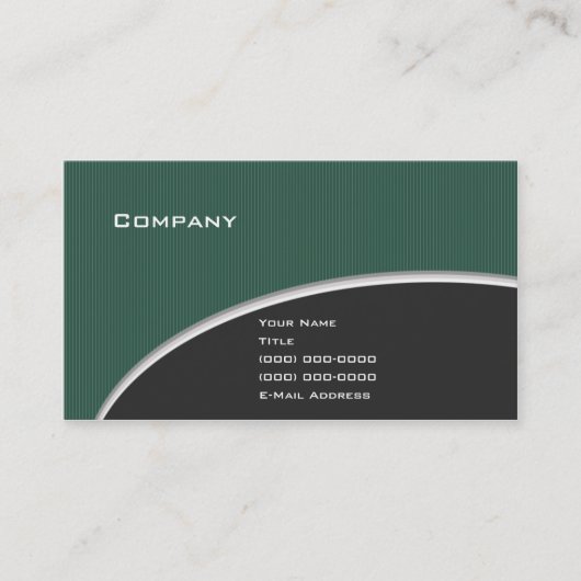 エレガントな緑V.2 名刺 (正面)