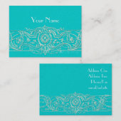 エレガントな線条細工のカスタムな名刺 名刺 (正面/裏面)