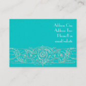 エレガントな線条細工のカスタムな名刺 名刺 (裏面)