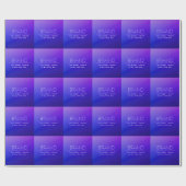 エレガントな編集可能なテキスト & 現代のフェードパープルカラー ラッピングペーパー (フラット)