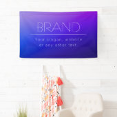 エレガントな編集可能なテキスト & 現代的なフェード紫色 横断幕 (インサイチュ)