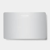 エレガントな編集可能なモノグラムスクリプトの書き方 | グレー バッジ (Back)