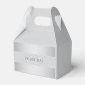 エレガントな編集可能なモノグラムスクリプトの書き方 | グレー フェイバーボックス (裏面サイド)