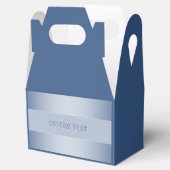 エレガントな編集可能なモノグラムスクリプトライティング | 青 フェイバーボックス (オープン)